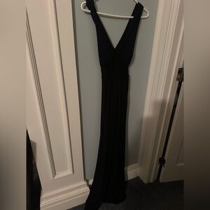 WHBM Black sleeveless evening dress
